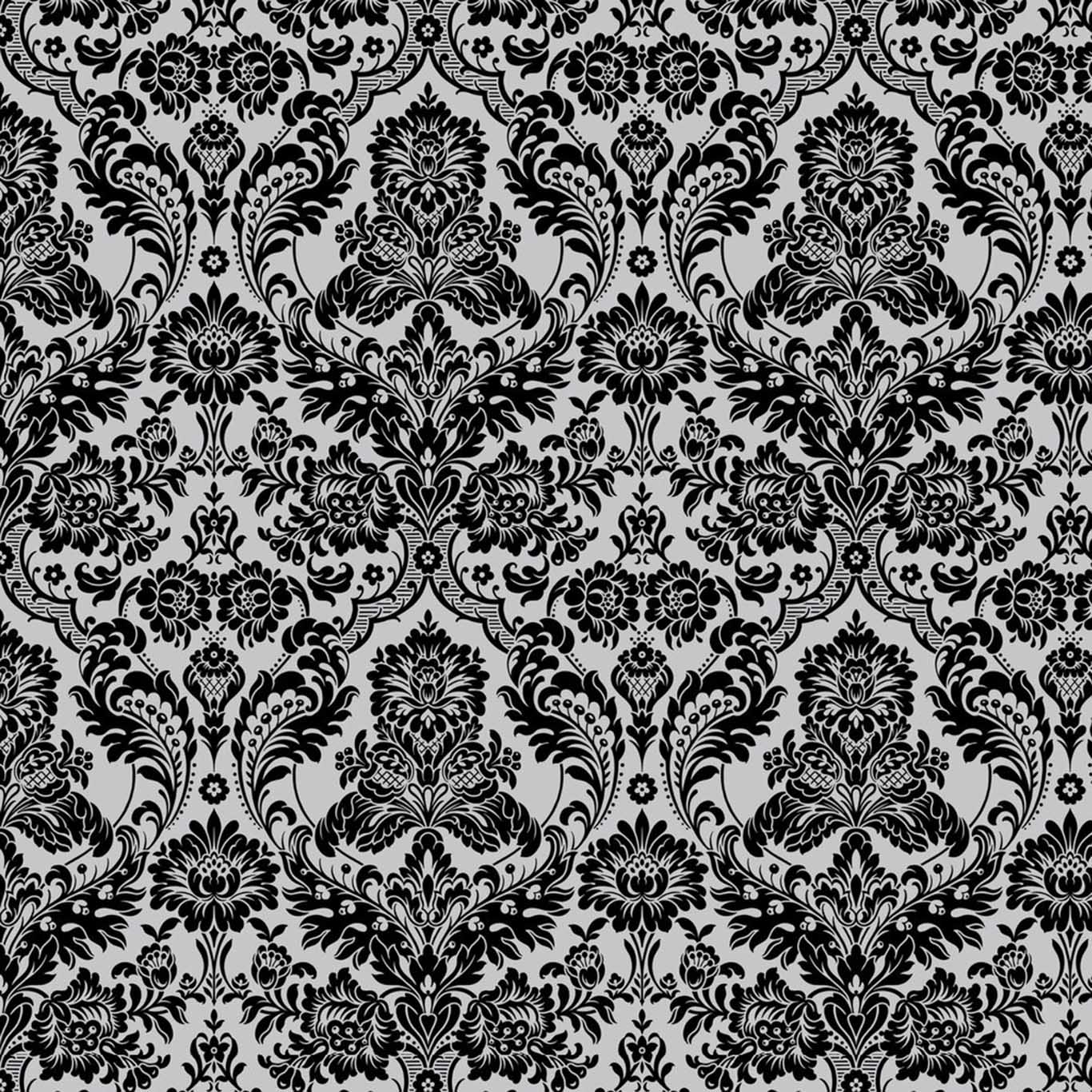Gothic Damask Flock