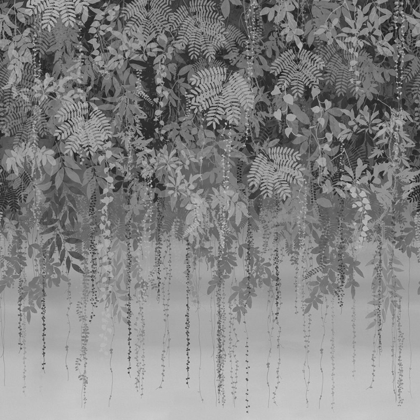 ENCHANTED VALE FIXED SIZE MURAL – CHARCOAL