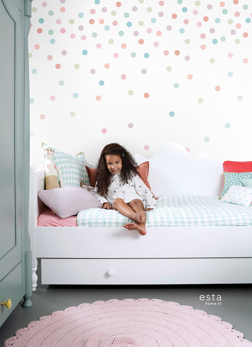 Photowall XL-Dots pink