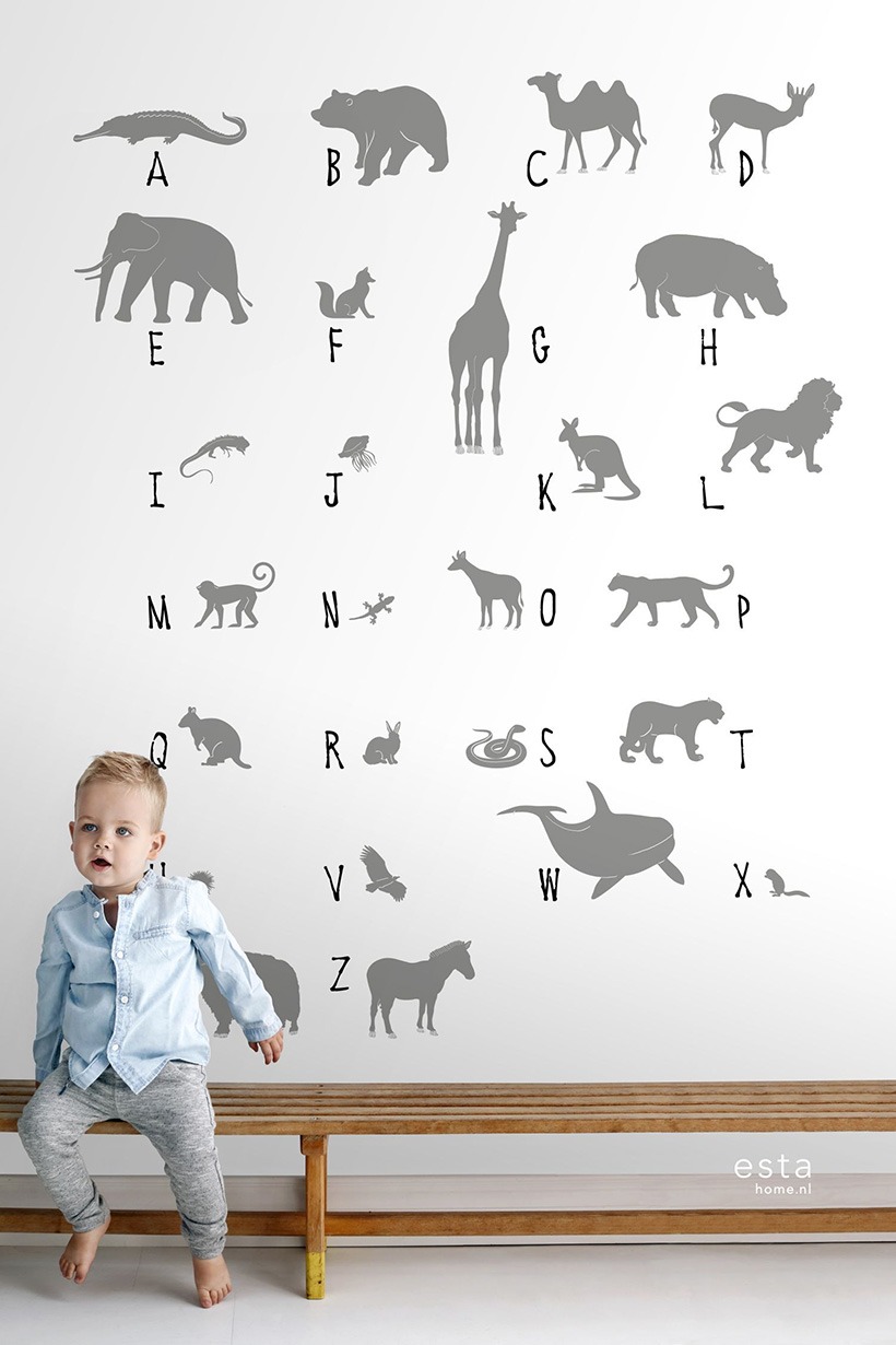 Photowall XL-ABC animals