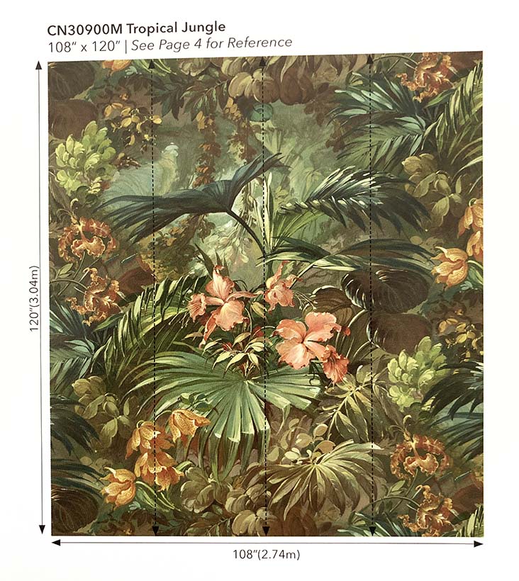 TROPICAL JUNGLE MURAL