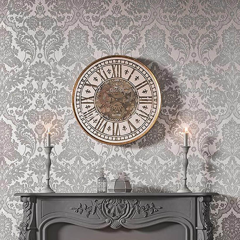 Gothic Damask Flock