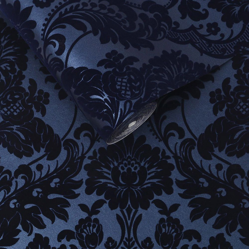 Gothic Damask Flock