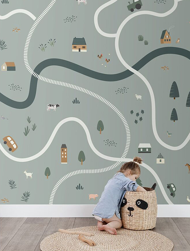 Photowall XL - Tractors and farm animals