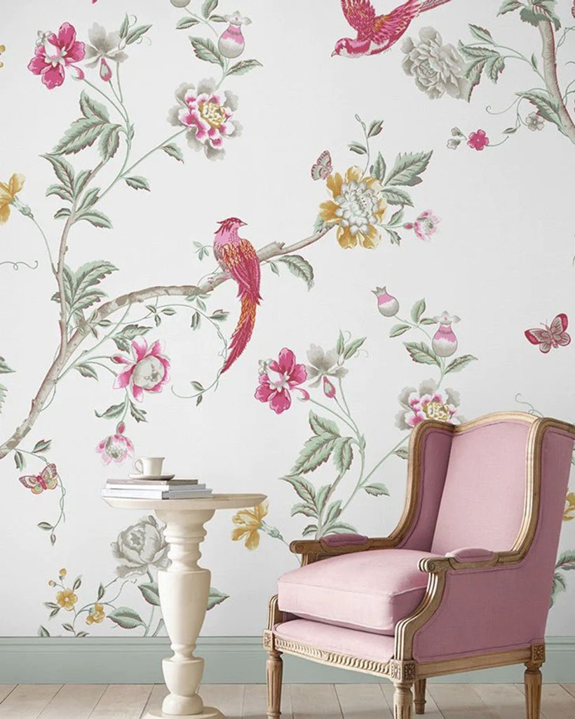 Summer Palace Peony Mural