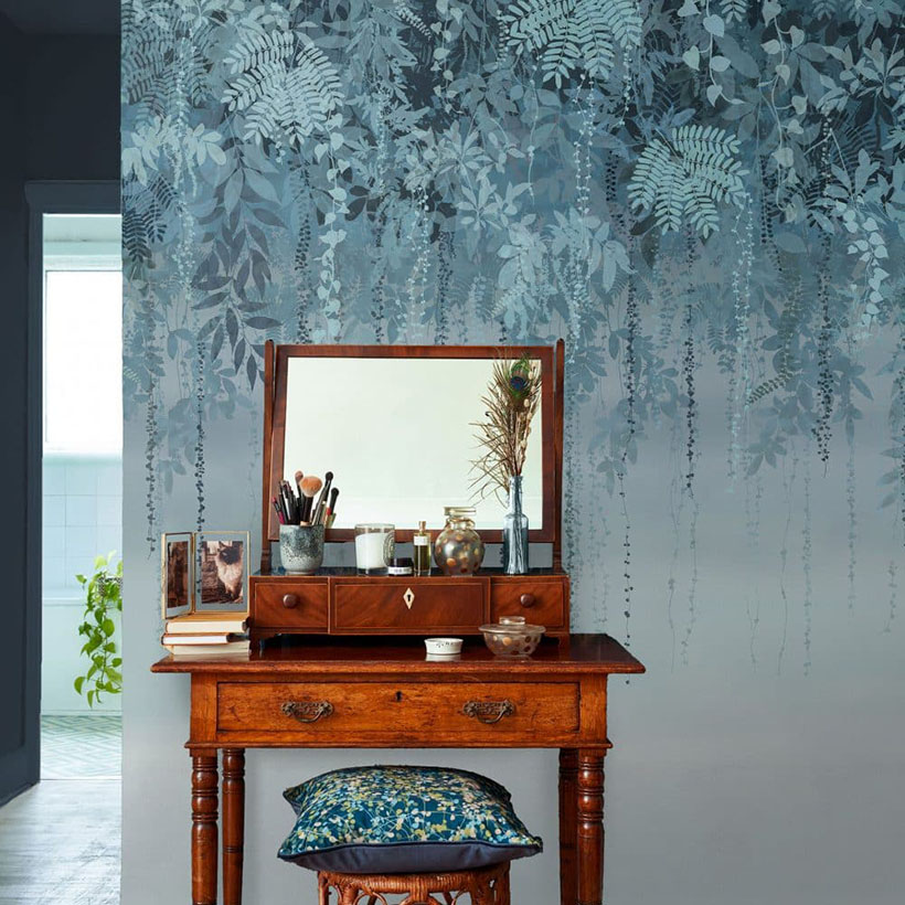 ENCHANTED VALE FIXED SIZE MURAL – MIDNIGHT