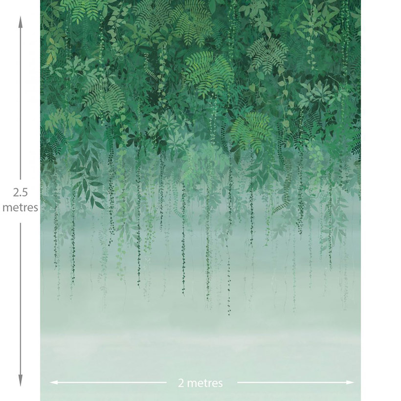 ENCHANTED VALE FIXED SIZE MURAL – EMERALD