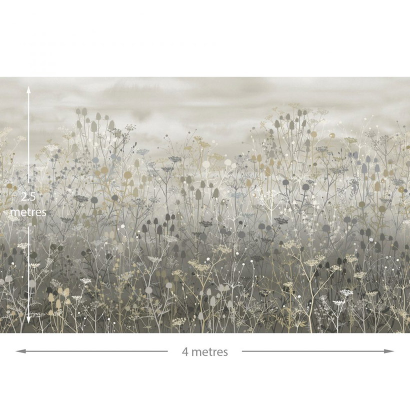 TANIA’S GARDEN FIXED SIZE MURAL – PEBBLE