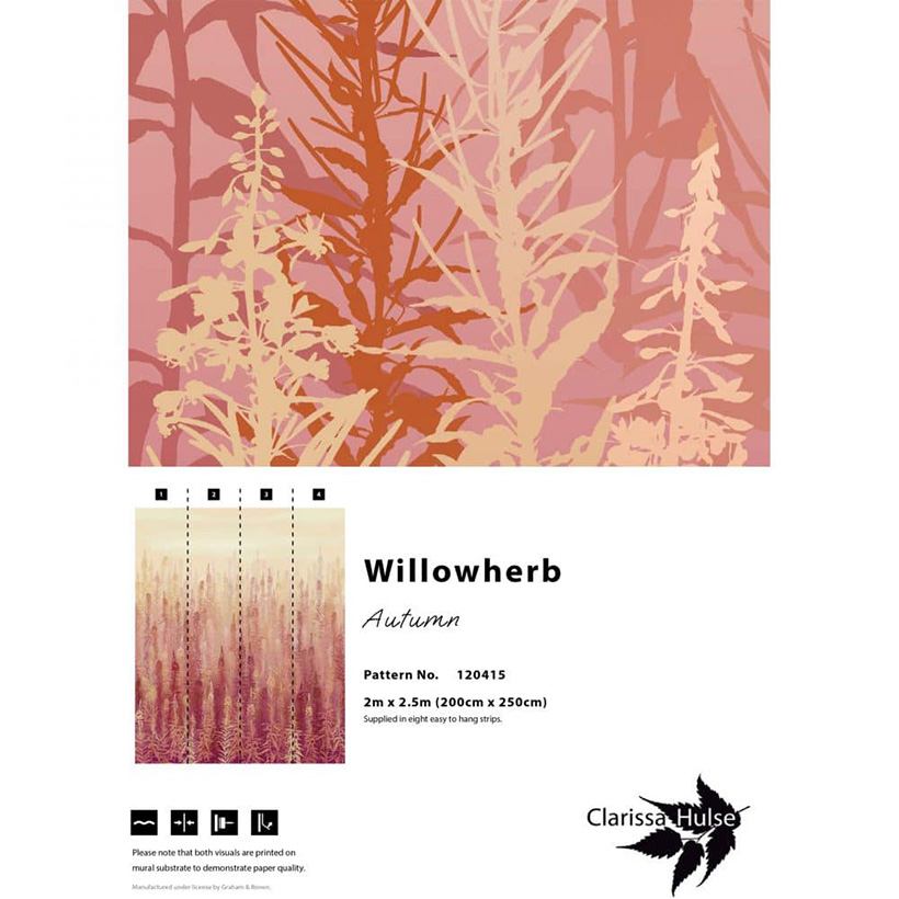 WILLOWHERB FIXED SIZE MURAL – AUTUMN
