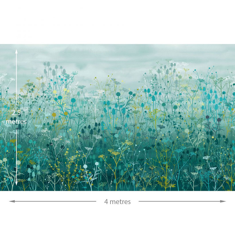 TANIA’S GARDEN FIXED SIZE MURAL – PEACOCK