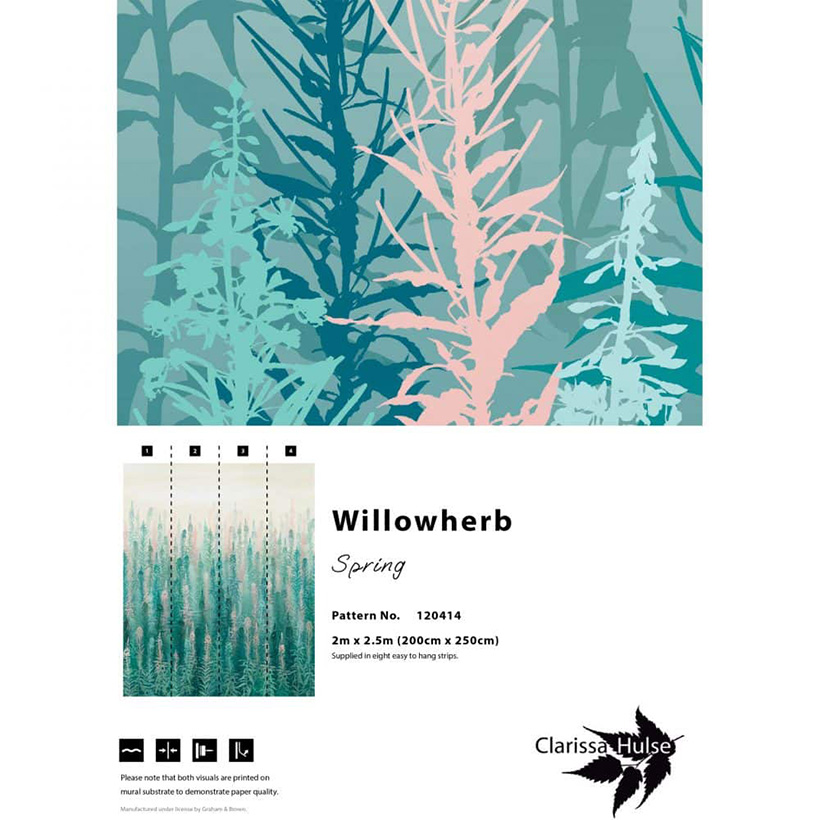 WILLOWHERB FIXED SIZE MURAL – SPRING