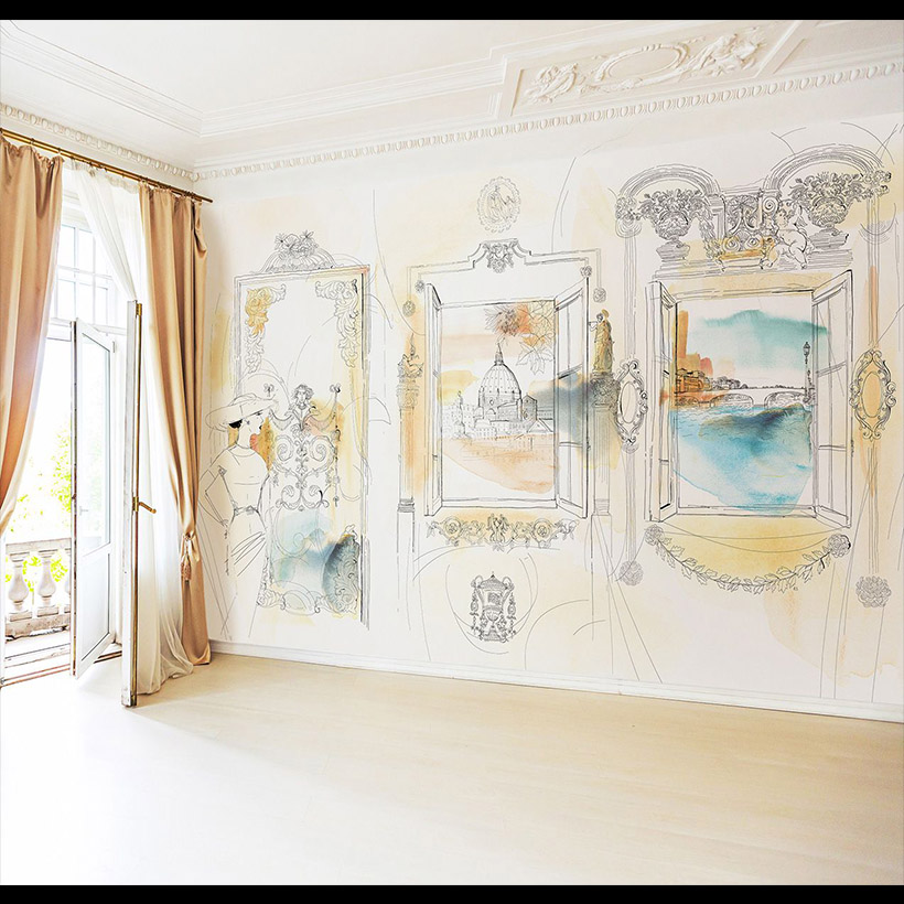 Florence from a beautiful palace