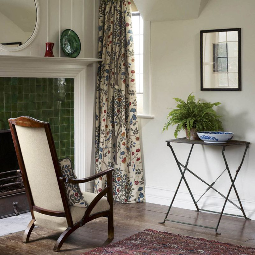 Kelmscott Tree Embroidery Fabric