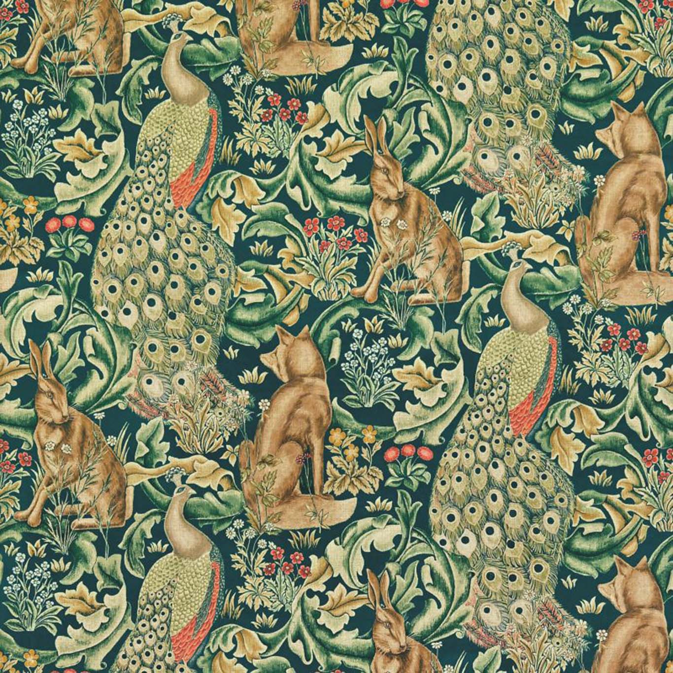 Forest Velvet Fabric